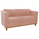 Ver imagem 6 de Kit Sofá 2 Lugares e Poltrona Europa Suede Rosê - Am Decor
