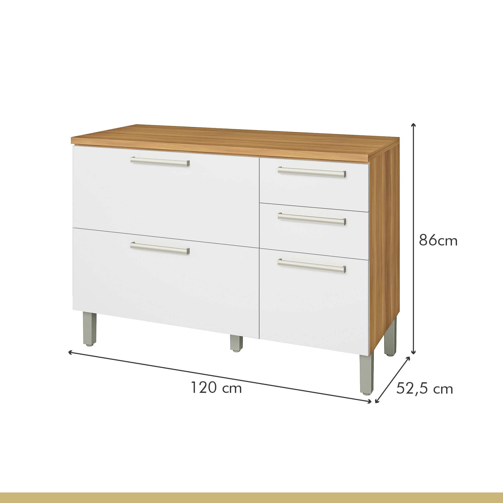 Cozinha 07 Peças Premium 100% MDF Burguesa - 8
