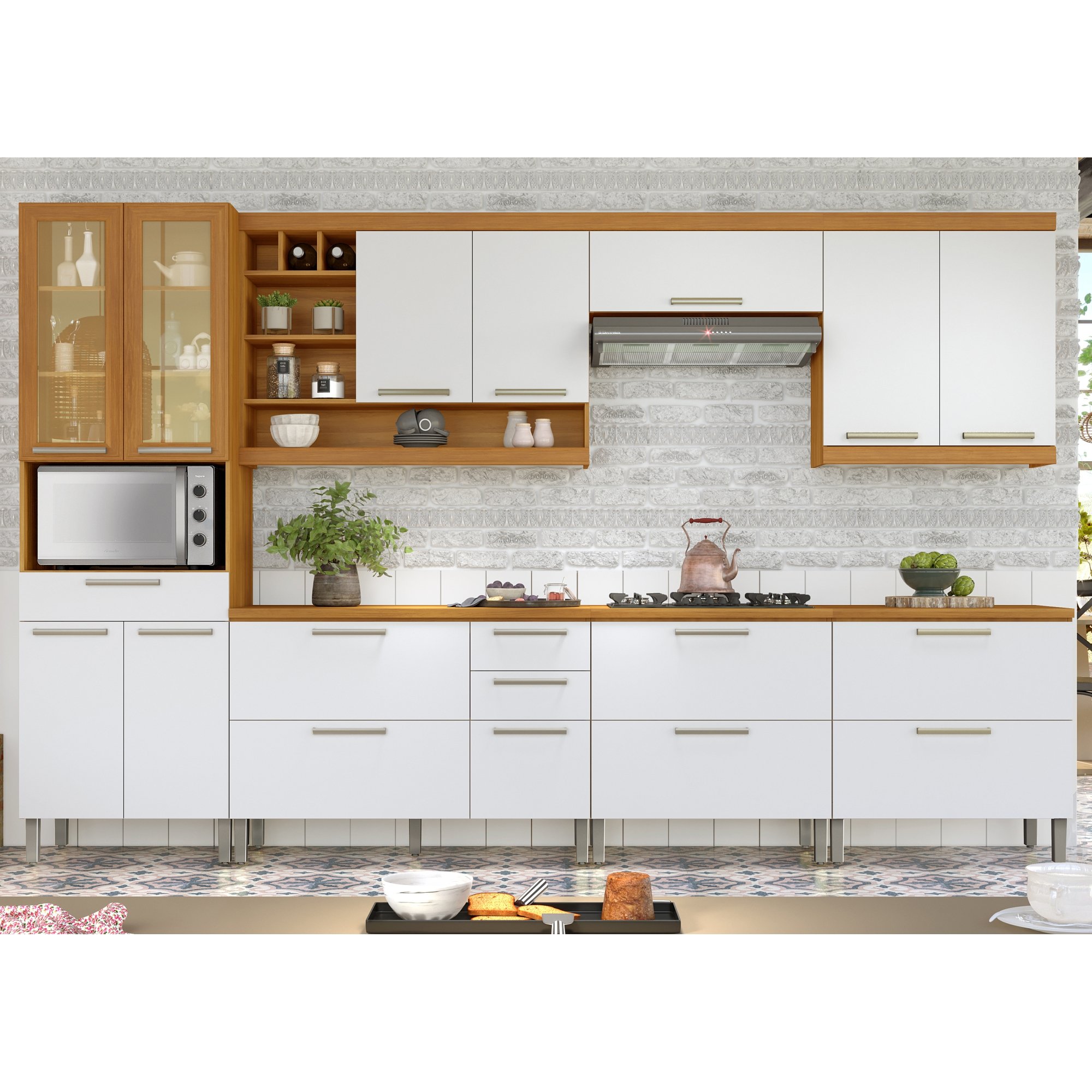 Cozinha 07 Peças Premium 100% MDF Burguesa - 1