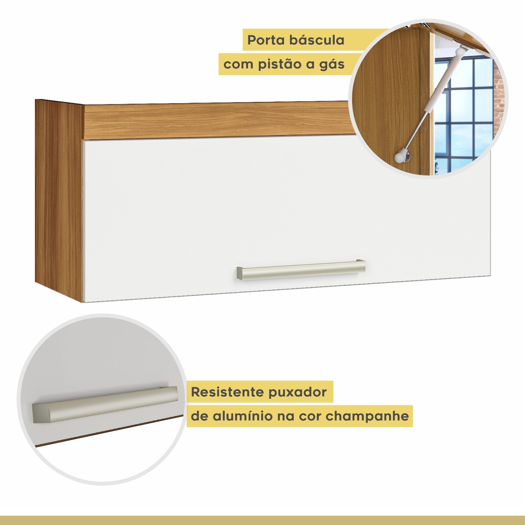 Cozinha 07 Peças Premium 100% MDF Burguesa - 14