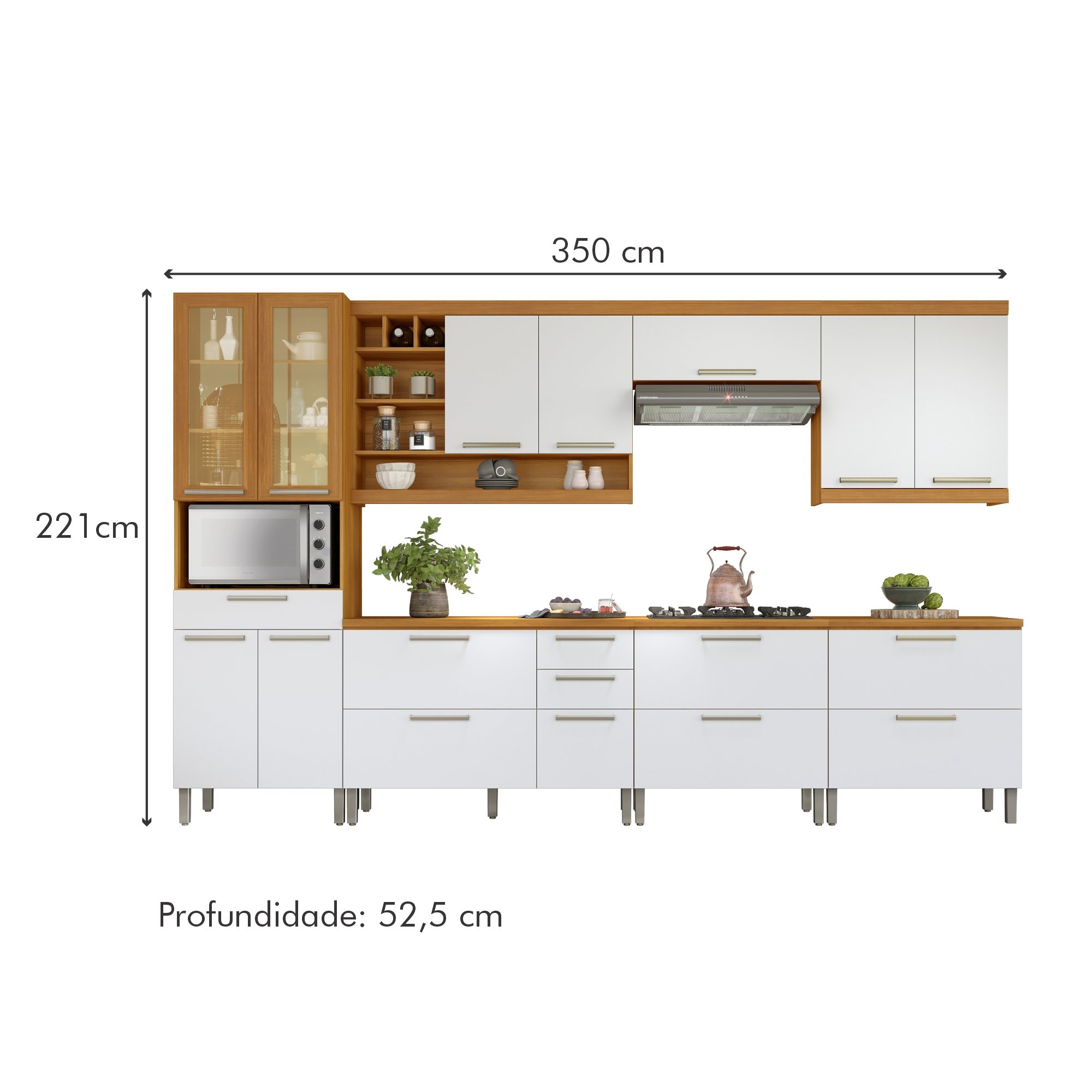 Cozinha 07 Peças Premium 100% MDF Burguesa - 18