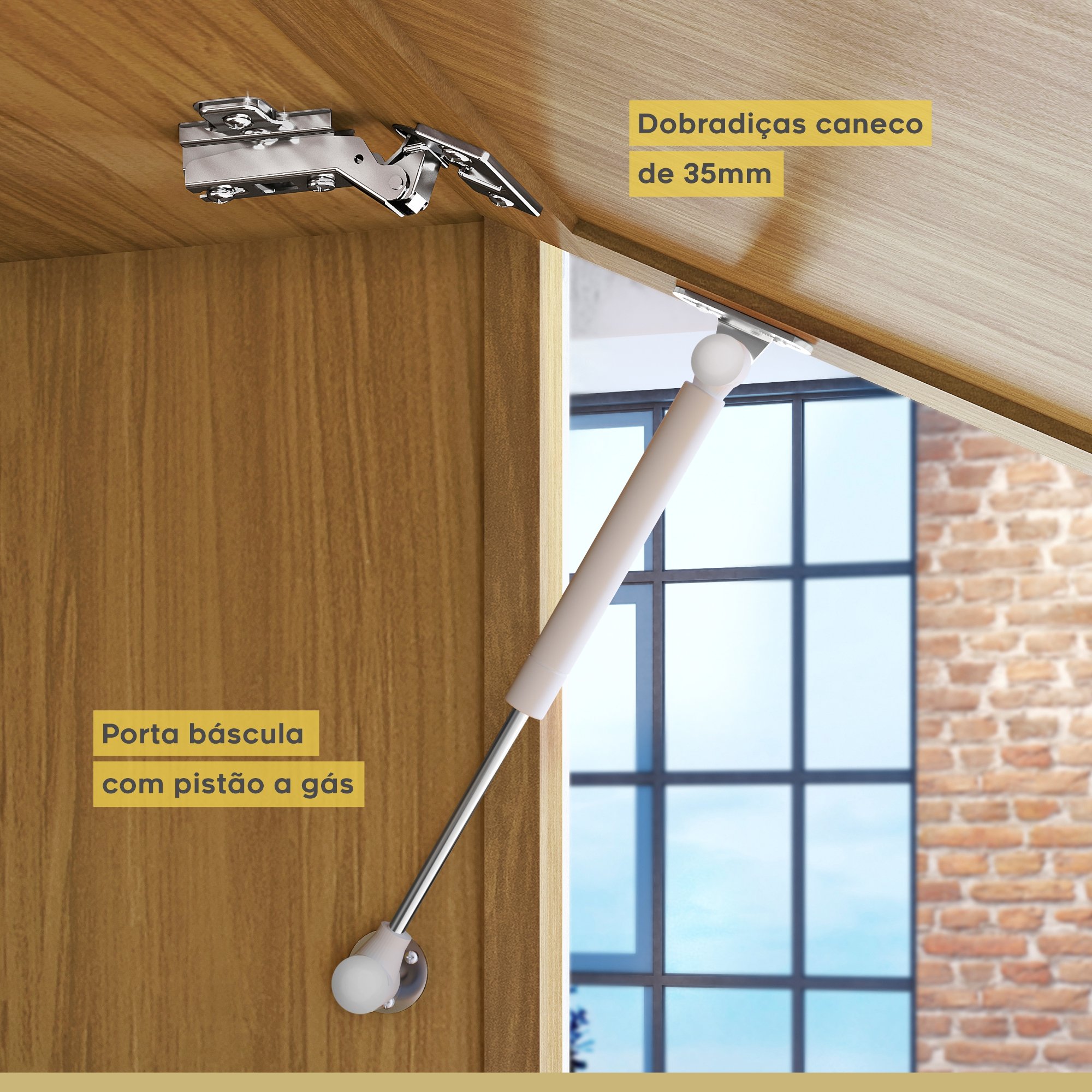 Cozinha 07 Peças Premium 100% MDF Burguesa - 19