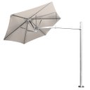 Ver imagem 2 de Ombrelone Lateral Bege - 2,00m de Diâmetro - em Alumínio - para Fixação no Piso - Persianet