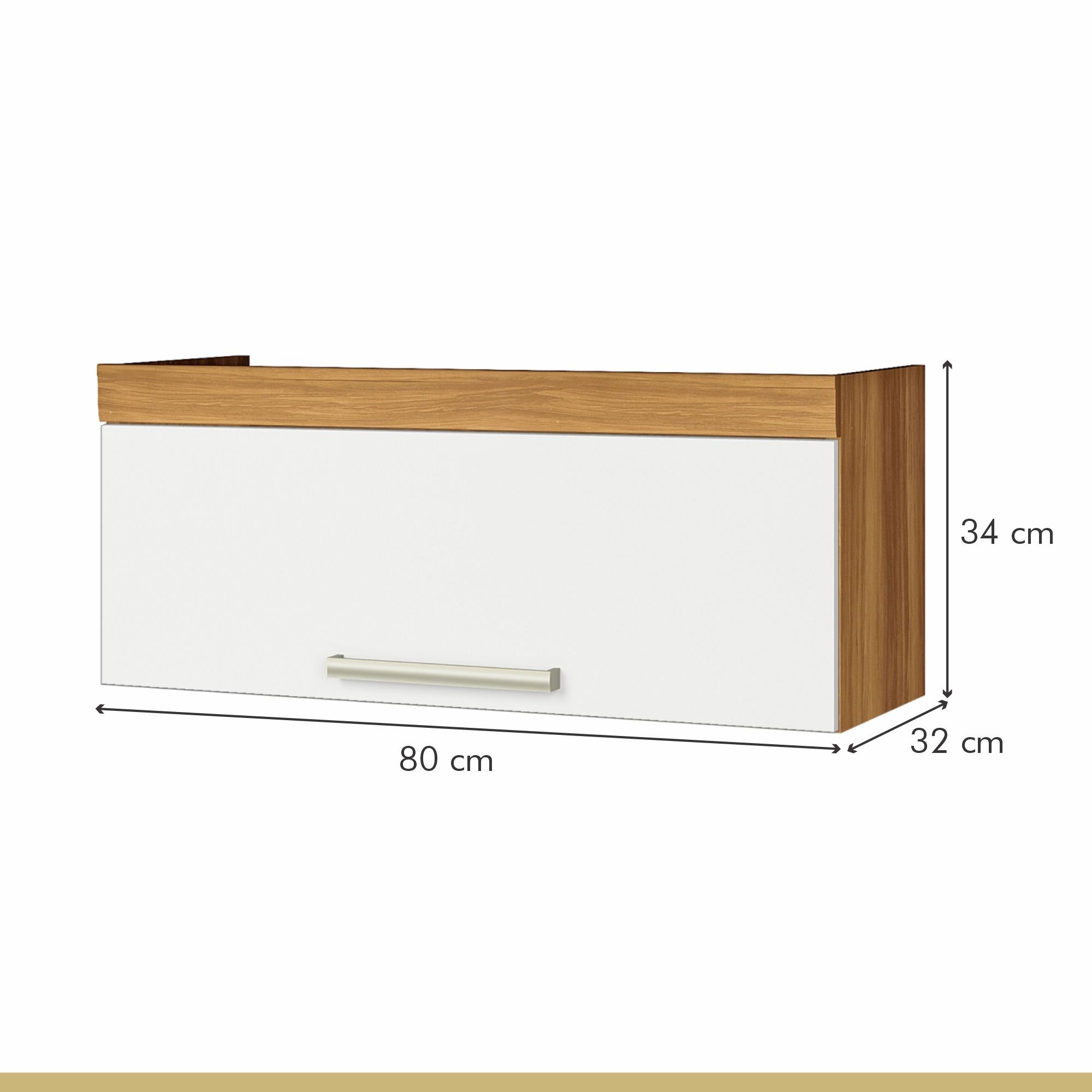 Cozinha 5 Peças Armário Geladeira Burguesa Premium  100% Mdf - 14
