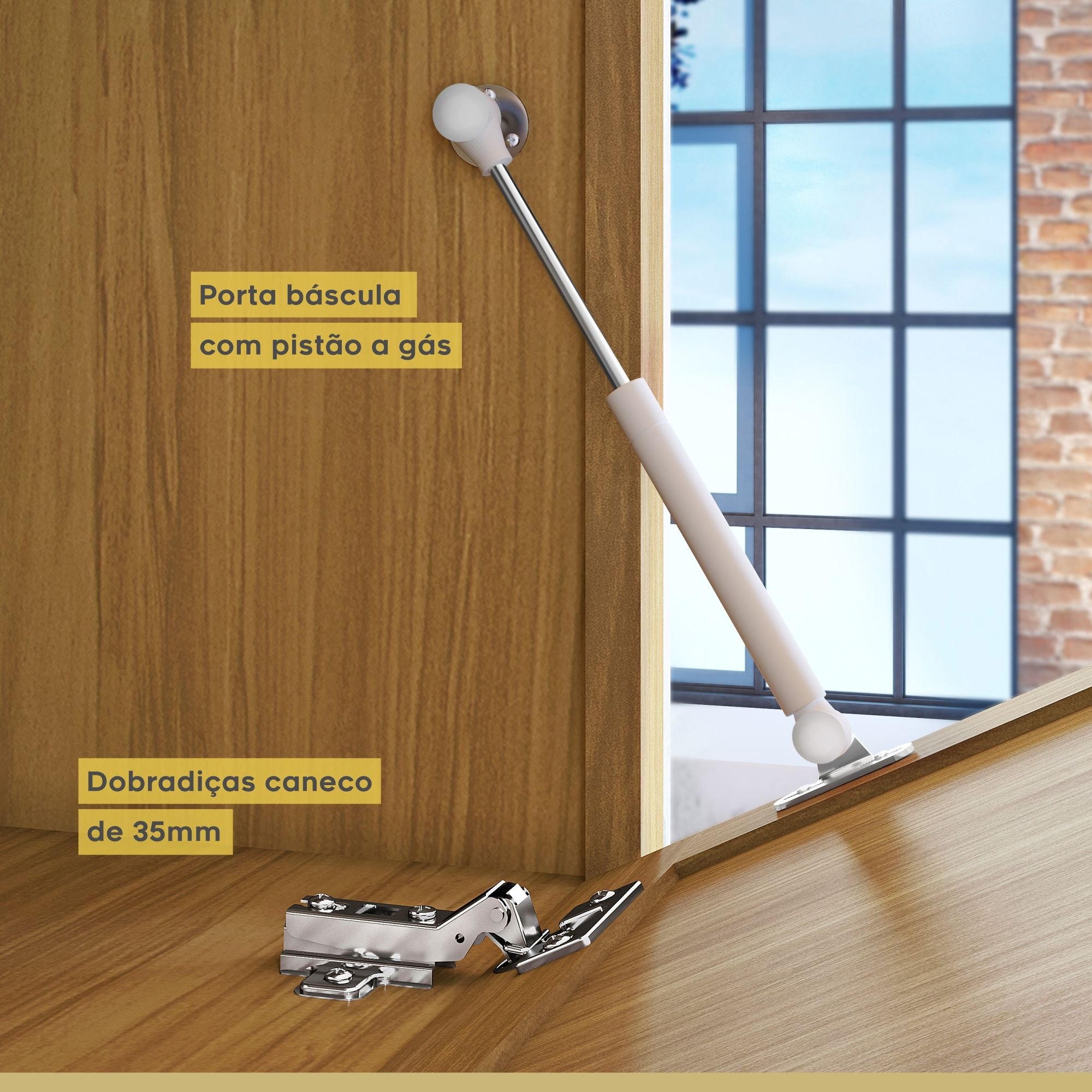Cozinha 5 Peças Armário Geladeira Burguesa Premium  100% Mdf - 18