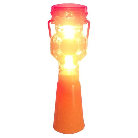 Sinalizador Solar Viario Cone Kit 15 Uni Rua Rodovia Estrada Pista Segurança Evita Acidentes Obra Tr