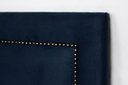 Ver imagem 3 de Cabeceira Queen Reta Luxo 160x60 Suede Azul - Tachas Fumê