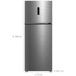 Geladeira Refrigerador Midea 463L Frost Free Painel Touch MD-RT645MTA46 - 2