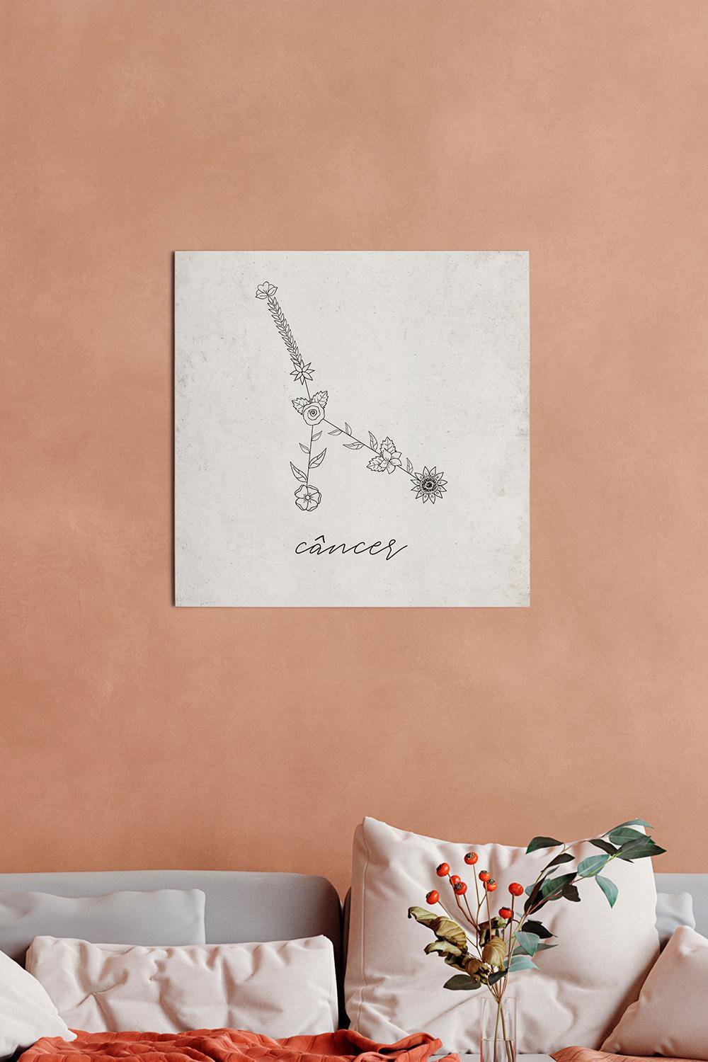 Placa Signos Câncer 41Cm X 41Cm - 1
