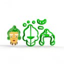 Ver imagem 1 de Cortador Wonka Umpalumpa Modular Tamanho 6 Cm