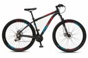 Ver imagem 1 de Bicicleta Aro 29 Colli Cazelle Turim 21m Aluminio Quadro 17 Preto/adesivo Azul/vermelho