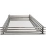 Bandeja Espelhada para Banheiro Retangular Lavabo Decoração Cromado - 6