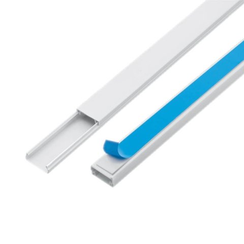 Canaleta sem Divisória 20x10mm 2 Metros com Adesivo - 3318 - Fame Canaleta sem Divisoria 20x10x2000m