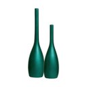 Ver imagem 1 de Dupla Garrafa Tulipa Decoração Cerâmica Verde Éden Joelma Decorações