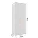 Ver imagem 5 de Módulo 2 Portas 3 Gavetas com Gaveteiro 100% MDF Decor Branco