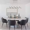 Ver imagem 3 de Lustre Pendente Moderno Espiral 90cm Led 32w 3000k Bivolt Preto