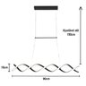 Lustre Pendente Moderno Espiral 90cm Led 32w 3000k Bivolt Preto - 4