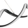 Lustre Pendente Moderno Espiral 90cm Led 32w 3000k Bivolt Preto - 2