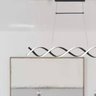 Lustre Pendente Moderno Espiral 90cm Led 32w 3000k Bivolt Preto - 6