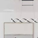 Ver imagem 6 de Lustre Pendente Moderno Espiral 90cm Led 32w 3000k Bivolt Preto