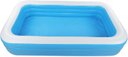 Ver imagem 7 de Piscina Inflável Infantil Retangular 03 Anéis Azul Suplayer 180x140x60cm
