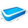 Piscina Inflável Infantil Retangular 03 Anéis Azul Suplayer 180x140x60cm - 2