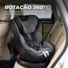 Cadeira Auto Bebê 0 a 36kg Isofix Rotação 360 Graus Cinza Cadeirinha Carro Giratória Grupos 0 1 2 3 - 8
