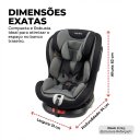 Ver imagem 6 de Cadeira Auto Bebê 0 a 36kg Isofix Rotação 360 Graus Cinza Cadeirinha Carro Giratória Grupos 0 1 2 3