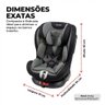 Cadeira Auto Bebê 0 a 36kg Isofix Rotação 360 Graus Cinza Cadeirinha Carro Giratória Grupos 0 1 2 3 - 6