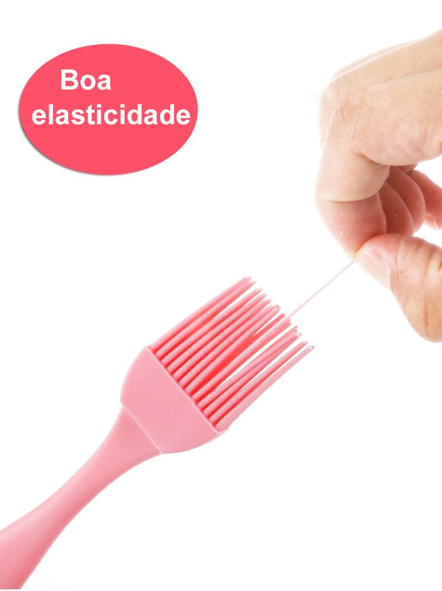 Pincel Espátula Pegador Utensílio Silicone Kit 3 Peças RO - 3