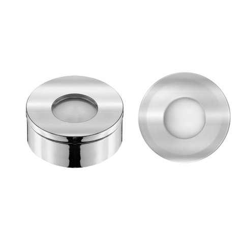 Spot Led Redondo --sobrepor Embutir P/ Móveis Nichos Closets:branco Frio/cromo