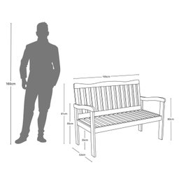 Conjunto para Jardim de Madeira Eucalipto 4 Peças sem Almofada Nature Yescasa - 5