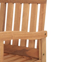 Conjunto para Jardim de Madeira Eucalipto 4 Peças sem Almofada Nature Yescasa Marrom/Amadeirado - 5