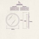 Ver mais imagens de Espelho Decorativo Redondo 33 cm em MDF