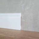 Ver imagem 5 de Rodape Poliestireno Slim 10cm Frisado Branco 2 Metros