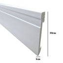 Ver imagem 2 de Rodape Poliestireno Slim 10cm Frisado Branco 2 Metros