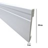 Rodape Poliestireno Slim 10cm Frisado Branco 2 Metros - 2
