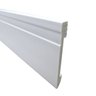 Rodape Poliestireno Slim 10cm Frisado Branco 2 Metros - 1