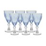 Jogo De 6 Taças 275Ml Dominic Azul Borda Dourada Hauskraft - 1