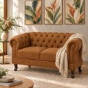 Ver imagem 1 de Namoradeira Chesterfield Duque 2 Lugares em Dallas Mel