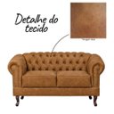 Ver imagem 5 de Namoradeira Chesterfield Duque 2 Lugares em Dallas Mel