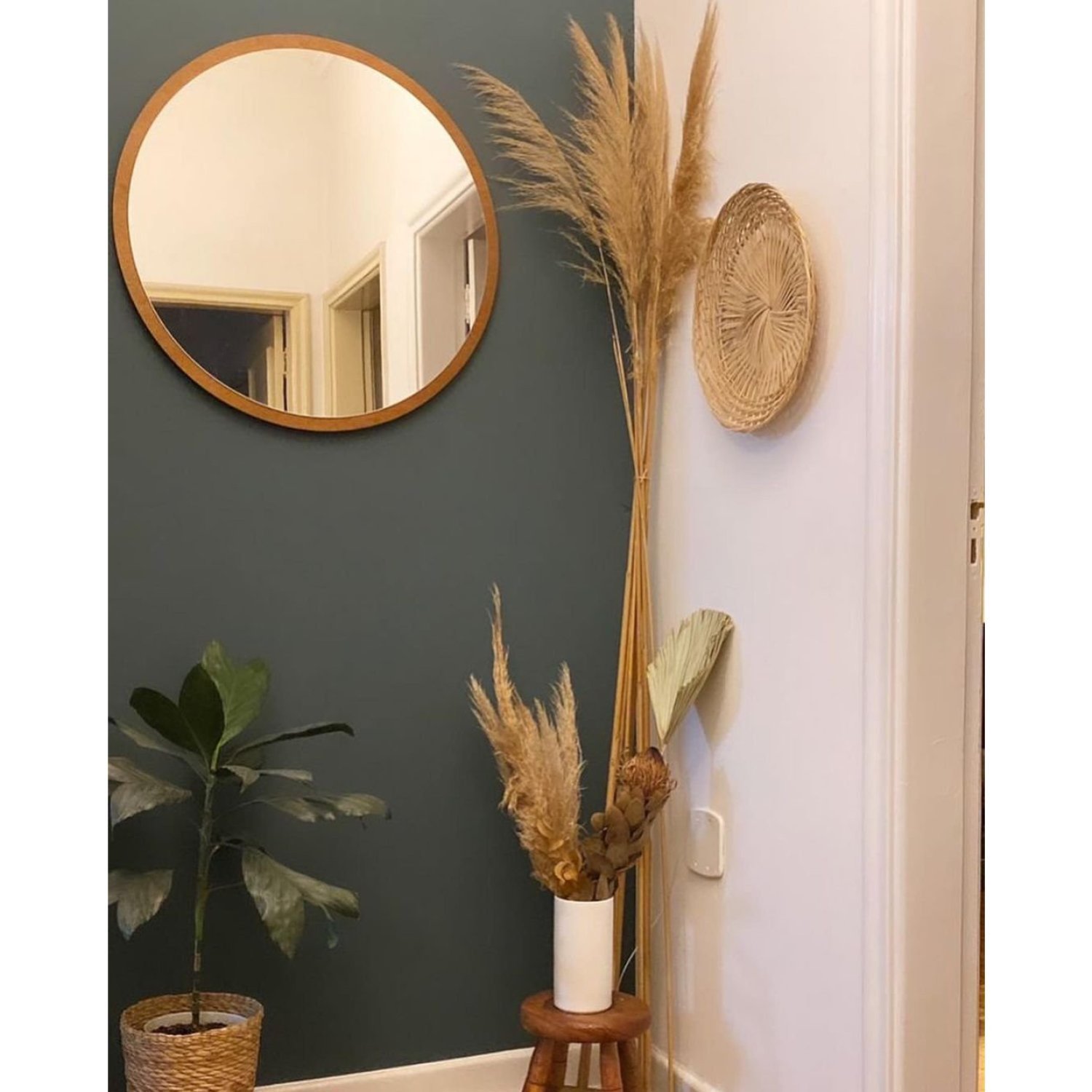 Espelho Decorativo Redondo 50 cm em MDF - 4