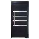 Ver imagem 1 de Porta Pivotante de Alumínio 210 X 100cm com Friso 30 Direita Esquadrias Bergamo