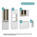 Ver imagem 2 de Cozinha Completa Milla Easy 13 Portas 3 Gavetas MDF 280cm Branco