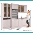 Ver imagem 5 de Cozinha Completa Milla Easy 13 Portas 3 Gavetas MDF 280cm Branco