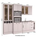 Ver imagem 3 de Cozinha Completa Milla Easy 13 Portas 3 Gavetas MDF 280cm Branco