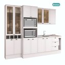 Ver imagem 4 de Cozinha Completa Milla Easy 13 Portas 3 Gavetas MDF 280cm Branco