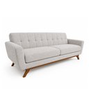 Ver imagem 1 de Sofá Linden 3 Lugares 210cm Bouclé Cinza - Sallar Home