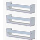 Ver imagem 3 de Kit 4 Prateleiras 60cm com Apoio - Porta Revistas, Brinquedos, Livros, Temperos, Decoração. Cozinha,