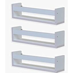 Kit 4 Prateleiras 60cm com Apoio - Porta Revistas, Brinquedos, Livros, Temperos, Decoração. Cozinha, - 3